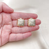 Gold Filled Ring — Stud Earring Polished 02. — alternate product view — SKU 157130 | Oro Laminado anillo — Stud Earring pulido 02. — SKU 157130