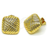 Gold Filled Ring — Stud Earring Polished 02. — alternate product view — SKU 157130 | Oro Laminado anillo — Stud Earring pulido 02. — SKU 157130