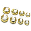 Oro Laminado Huggie Hoop, Gold Filled Style Polished, Golden Finish, 02.195.0306.22