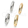 Oro Laminado Huggie Hoop, Gold Filled Style Polished, Golden Finish, 02.195.0305.30