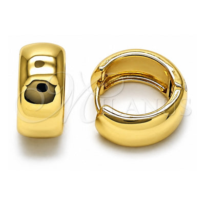 Oro Laminado Huggie Hoop, Gold Filled Style Polished, Golden Finish, 02.195.0307.16