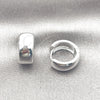 White Gold Filled Huggie Hoop, Polished, Rhodium Finish, 02.195.0307.1.16