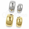White Gold Filled Huggie Hoop, Polished, Rhodium Finish, 02.195.0307.1.16