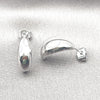 White Gold Filled Ring — Stud Earring with White Micro Pave Polished 02. — alternate product view — SKU 157155 | Oro Laminado Blanco anillo — Stud Earring with blanco Micro Pave pulido 02. — SKU 157155