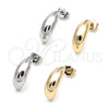 White Gold Filled Ring — Stud Earring with White Micro Pave Polished 02. — alternate product view — SKU 157155 | Oro Laminado Blanco anillo — Stud Earring with blanco Micro Pave pulido 02. — SKU 157155