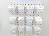 Medium Rotating Display, 72 Assorted Huggies Earrings, Oro Laminado with Free Display