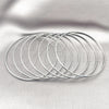 Rhodium Gold Filled Semanario Bangle, Polished, Rhodium Finish, 07.63.0206.1.06 (03 MM Thickness, Size 6 (2.75 Diameter))