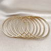 Oro Laminado Semanario Bangle, Gold Filled Style Polished, Golden Finish, 07.63.0207.05 (03 MM Thickness, Size 5 (2.50 Diameter))