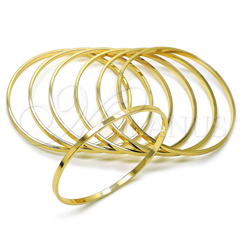 Oro Laminado Semanario Bangle, Gold Filled Style Polished, Golden Finish, 07.63.0207.05 (03 MM Thickness, Size 5 (2.50 Diameter))