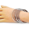 Rhodium Gold Filled Semanario Bangle, Polished, Rhodium Finish, 07.63.0207.1.05 (03 MM Thickness, Size 5 (2.50 Diameter))