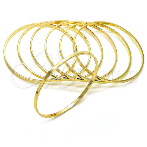 Oro Laminado Semanario Bangle, Gold Filled Style Polished, Golden Finish, 07.63.0207.06 (03 MM Thickness, Size 6 (2.75 Diameter))