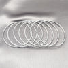 Rhodium Gold Filled Semanario Bangle, Polished, Rhodium Finish, 07.63.0207.1.06 (03 MM Thickness, Size 6 (2.75 Diameter))