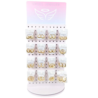 Gold Filled Assorted Hoop Earrings 157175 for wholesale, main product view