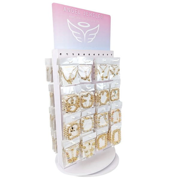 Gold Filled Bracelet — Medium Rotating Display Assorted Adjustable Bracelets with Free — alternate product view — SKU 157181 | Oro Laminado brazalete — Medium Rotating Display Assorted Adjustable Bracelets with Free — SKU 157181