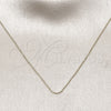 Oro Laminado Basic Necklace, Gold Filled Style Rolo Design, Polished, Golden Finish, 04.213.0337.16 (01 MM Thickness, 16 Inches Length)