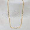 Oro Laminado Basic Necklace, Gold Filled Style Mariner Design, Polished, Golden Finish, 04.32.0007.16 (0.80 Gauge, 01 MM Thickness, 16 Inches Length)