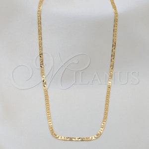 Gold Filled Necklace — Basic Necklace Mariner Design Polished 04.32. 0.80 Gauge — main product view — SKU 157279 | Oro Laminado collar — básico Necklace Mariner diseño pulido 04.32. 0.80 Gauge — SKU 157279
