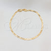 Oro Laminado Basic Necklace, Gold Filled Style Mariner Design, Polished, Golden Finish, 04.32.0007.07