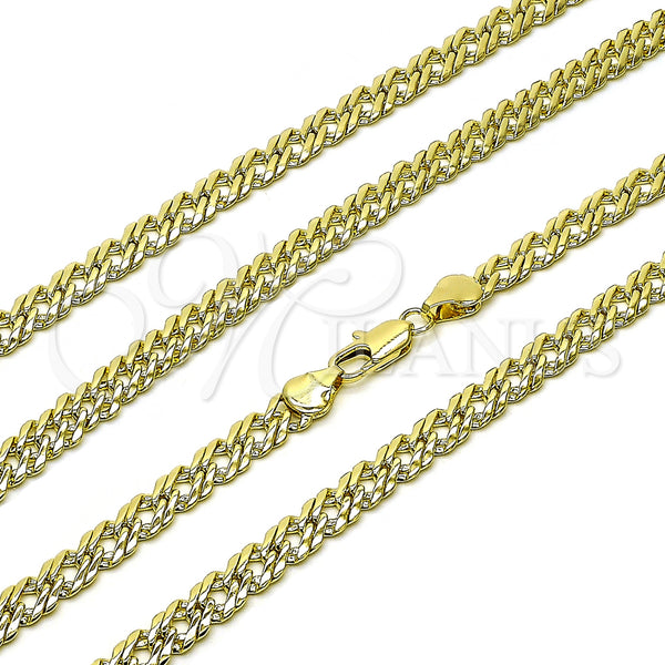 Oro Laminado Basic Necklace, Gold Filled Style Polished, Golden Finish, 04.63.1362.20 (07 MM Thickness, 20 Inches Length)