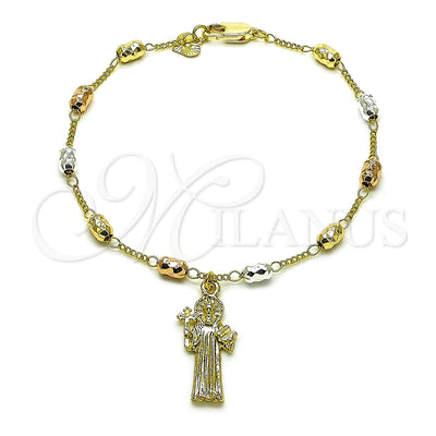 Dorado Oro Laminado Pulsera, vista principal del producto por Mayoreo, vista principal del producto