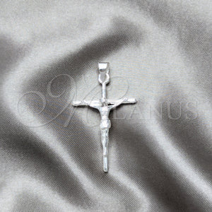 Sterling Silver Pendant — Religious Pendant Cross Design Polished 05. — main product view — SKU 157355 | Plata 925 dije — Religious Pendant cruz diseño pulido 05. — SKU 157355