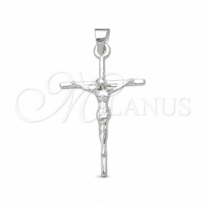 Sterling Silver Religious Pendant, Cross Design, Polished, Silver Finish, 05.392.0082 for wholesale, main product view