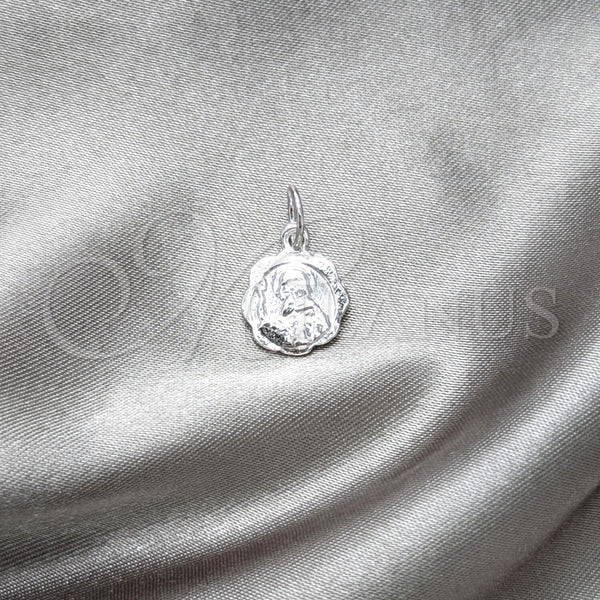 Sterling Silver Pendant — Religious Pendant San Benito Design Polished 05. — main product view — SKU 157356 | Plata 925 dije — Religious Pendant San Benito diseño pulido 05. — SKU 157356