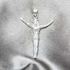 Sterling Silver Religious Pendant, Cross Design, Polished, Silver Finish, 05.392.0086