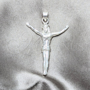Sterling Silver Pendant — Religious Pendant Cross Design Polished 05. — main product view — SKU 157361 | Plata 925 dije — Religious Pendant cruz diseño pulido 05. — SKU 157361