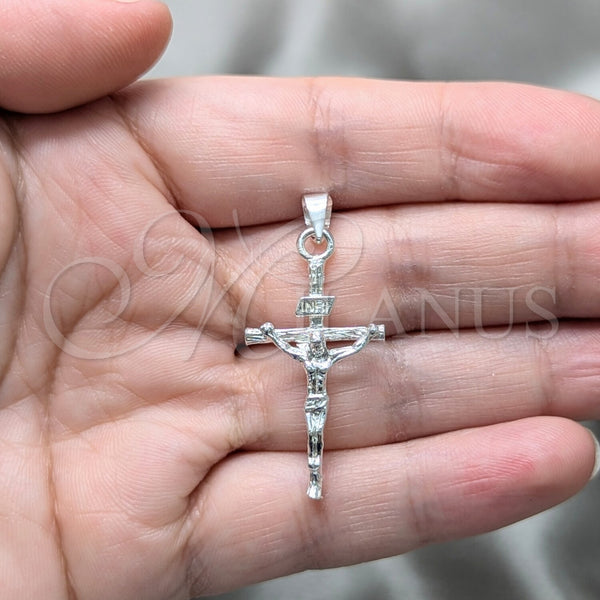 Sterling Silver Pendant — Religious Pendant Cross Design Polished 05. — alternate product view — SKU 157363 | Plata 925 dije — Religious Pendant cruz diseño pulido 05. — SKU 157363