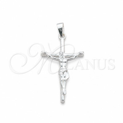 Sterling Silver Religious Pendant, Cross Design, Polished, Silver Finish, 05.395.0003 for wholesale, main product view