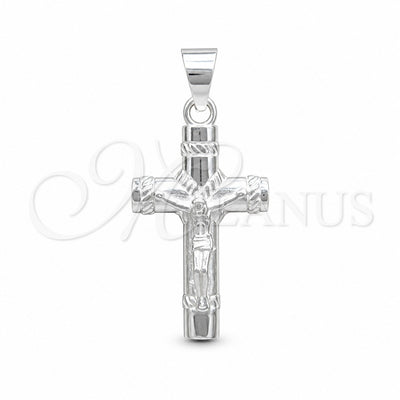 Sterling Silver Religious Pendant, Crucifix Design, Polished, Silver Finish, 05.395.0006 for wholesale, main product view