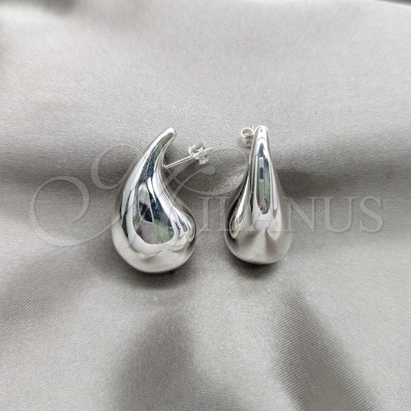 Sterling Silver Ring — Stud Earring Teardrop Design Polished 02. — main product view — SKU 157375 | Plata 925 anillo — Stud Earring Teardrop diseño pulido 02. — SKU 157375