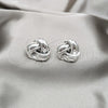 Sterling Silver Stud Earring, Polished, Silver Finish, 02.395.0049