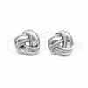 Sterling Silver Stud Earring, Polished, Silver Finish, 02.395.0049