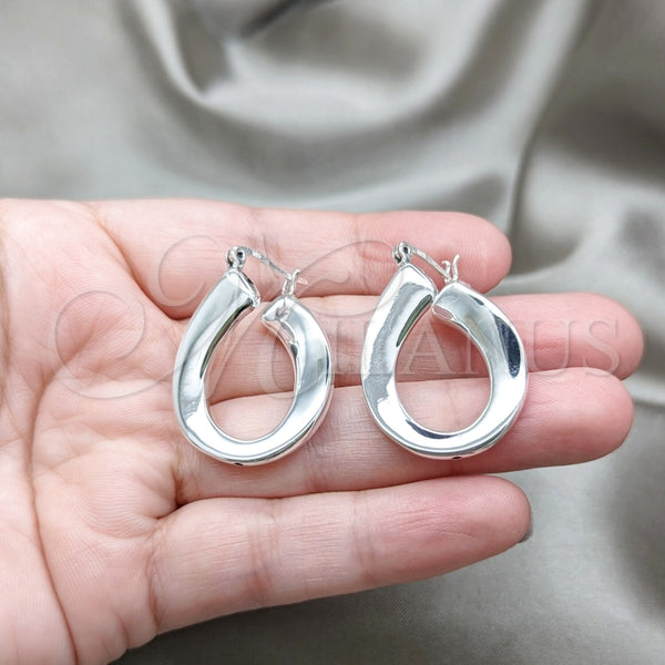 Sterling Silver Hoop Earrings — Small Hoop Polished 02. — alternate product view — SKU 157379 | Plata 925 aretes de aro — aro pequeño pulido 02. — SKU 157379