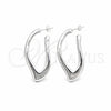 Sterling Silver Stud Earring, Polished, Silver Finish, 02.395.0053