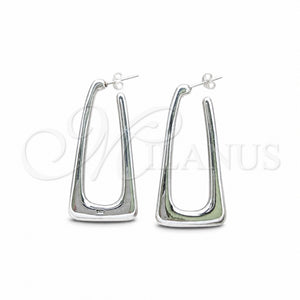 Sterling Silver Stud Earring, Polished, Silver Finish, 02.395.0054
