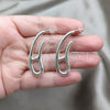 Sterling Silver Stud Earring, Polished, Silver Finish, 02.395.0055