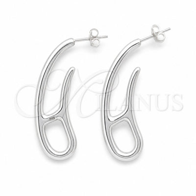 Sterling Silver Stud Earring, Polished, Silver Finish, 02.395.0055 for wholesale, main product view