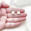Gold Filled Ring — Stud Earring with Ivory Opal Polished 02. — alternate product view — SKU 157393 | Oro Laminado anillo — Stud Earring with Ivory Opal pulido 02. — SKU 157393