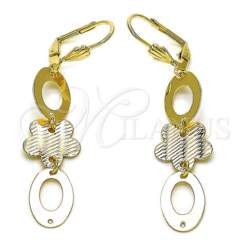 Flower Design, Diamond Cutting Finish, Golden Finish, 5.102.006.1