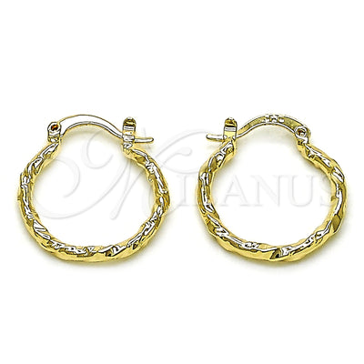 Gold Filled Hoop Earrings — Small Hoop Polished 02.63. for wholesale, main product view