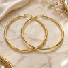 Oro Laminado Extra Large Hoop, Gold Filled Style Hollow Design, Polished, Golden Finish, 02.63.2762.80