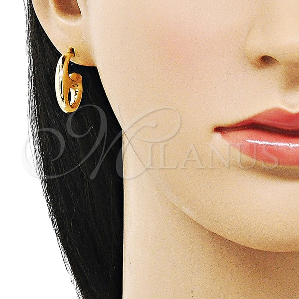 Gold Filled Ring — Stud Earring Mariner and Hollow Design Polished 02. — alternate product view — SKU 157460 | Oro Laminado anillo — Stud Earring Mariner and Hollow diseño pulido 02. — SKU 157460