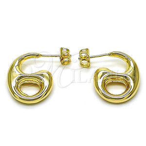 Gold Filled Ring — Stud Earring Mariner and Hollow Design Polished 02. — main product view — SKU 157460 | Oro Laminado anillo — Stud Earring Mariner and Hollow diseño pulido 02. — SKU 157460