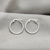Sterling Silver Small Hoop, Polished, Silver Finish, 02.409.0006.20