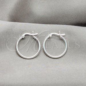 Sterling Silver Hoop Earrings — Small Hoop Polished 02. — main product view — SKU 157491 | Plata 925 aretes de aro — aro pequeño pulido 02. — SKU 157491