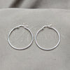 Sterling Silver Small Hoop, Polished, Silver Finish, 02.409.0006.30