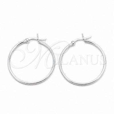 Sterling Silver Small Hoop, Polished, Silver Finish, 02.409.0006.30 for wholesale, main product view